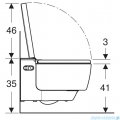 Geberit urządzenie WC z funkcją higieny intymnej AquaClean Mera Comfort, wisząca miska WC biała 146212111