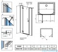 Radaway Fuenta New DWJS drzwi wnękowe 140cm lewe szkło przejrzyste 384033-01-01L/384090-01-01