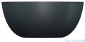 Omnires Shell M+ umywalka nablatowa Ø35 cm black lava mat SHELL350UNBLV