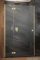 Radaway Essenza 8 Brushed Gold Dwj drzwi wnękowe 90cm lewe szczotkowane złoto/szkło przejrzyste 10480612-01-01L/10460237-99-01L
