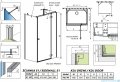 Radaway Essenza Kdj+S kabina 100x90x100cm prawa szkło przejrzyste 1384052-01-01/1385020-01-01R/1384052-01-01