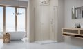 Radaway Essenza Kdj Brushed Nickel kabina 100x100cm prawa szczotkowany nikiel 1385040-91-01R/1384052-01-01