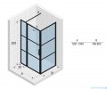 Riho Grid GB203 kabina prysznicowa 130x80cm czarna G004022121