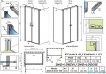 Radaway Nes 8 DWD+S kabina 100x80cm przejrzyste 10081100-01-01/10080080-01-01