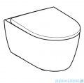 Geberit iCon Zestaw miski wiszącej Rimfree z deską wolnoopadającą 501664001