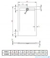 Radaway Teos F brodzik 210x90cm czarny HTF21090-54
