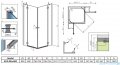 Radaway Torrenta Kdd kabina 80x80 szkło grafitowe 32262-01-05N