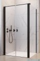 Radaway Nes Black DWD+S kabina 80x90cm czarny mat/szkło przejrzyste 10034080-54-01/10040090-54-01