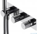 Omnires Contour bateria prysznicowo-wannowa podtynkowa z rączką prysznicową chrom CT8035/1CR