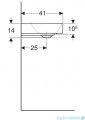 Geberit One Umywalka prostokątna bez otworu na baterię 50x41cm KeraTect 505.031.01.6