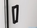 SanSwiss Cadura Black Line drzwi wahadłowe 90cm jednoczęściowe prawe z polem stałym czarny mat CA31CD0900607
