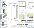 Radaway Torrenta KDJ kabina prysznicowa 110x90 prawa przejrzyste wspornik krzyżowy 133211-01-01R/1330090-01-01