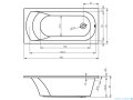 Riho Miami wanna prostokąta 150x70 z hydromasażem Air lewa B058004005