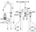 Paffoni Bateria umywalkowa stojąca 3-elementowa Level Piatta  chrom LEP053CR