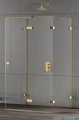 New Trendy Eventa Gold Shine kabina prysznicowa przyścienna 100x80x200 przejrzyste Prawa Złoty połysk EXK-4805