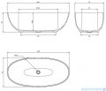 Omnires Shell M+ wanna wolnostojąca 160x75 cm biały mat SHELLWWBM
