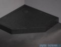 New Trendy Mild Stone brodzik akrylowy pięciokątny 80x80x11,5 cm czarny B-0560
