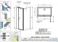 Radaway Eos KDS II kabina prysznicowa 110x90 lewa przejrzyste 13799483-01L/13799431-01