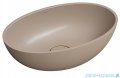 Omnires Shell M+ umywalka nablatowa 50x35 cm dune beige mat SHELL500UNDB