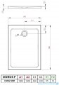 Radaway Doros F Stone brodzik 140x100 kaszmirowy SDRF1410-01-84S