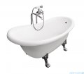 Besco Otylia Glam złota 160x77 wanna wolnostojąca Retro + nogi białe #WKO-160-GZW