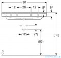 Geberit Xeno 2 Umywalka ścienna z otworem na baterię 90x48 cm KeraTect 500.531.01.1