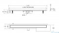 Besco Virgo Next Duo odpływ liniowy 2w1 70x6cm OL-70-VND