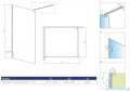 Radaway Essenza Pro Gold 135x200 kabina Walk-in złoty połysk/szkło przejrzyste 10103135-09-01