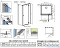 Radaway Essenza New Black Kdj kabina 90x110cm prawa szkło przejrzyste 385044-54-01R/384053-54-01