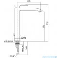 Paffoni Bateria umywalkowa stojąca wysoka Level Standard chrom LES081CR