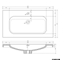 Elita Lofty szafka z umywalką 91x69x48cm czarny mat 168304/145300