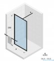 Riho Lucid GD400 kabina prysznicowa Walk In 90x200cm czarna G005025121