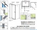 Radaway Torrenta KDJ kabina prysznicowa 80x120 lewa przejrzyste wspornik krzyżowy 133280-01-01L/1330120-01-01