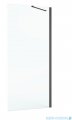 Roca Capital ścianka boczna CZARNY MAT 80cm szkło przejrzyste AM4408016M