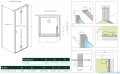 Radaway Nes 8 Black KDJ B kabina 90x100 prawa czarny mat/szkło przejrzyste 10075090-54-01R/10089100-01-01