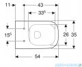 Geberit Smyle Square Miska wisząca Rimfree Keratect 500208018