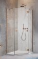 Radaway Essenza Ptj Brushed Copper kabina pięciokątna 80x80cm prawa szczotkowana miedź 1385010-93-01R/1385049-01-01