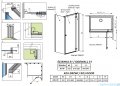 Radaway Essenza 8 Gold Kdj kabina 90x70cm prawa złoty połysk/szkło przejrzyste 10480612-01-01R/10470237-09-01R/10113070-01-01