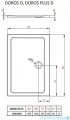 Radaway Arta Kdj II kabina 100x80cm prawa szkło przejrzyste + brodzik Doros D + syfon