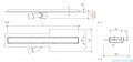 Wiper New Premium Pure Odpływ liniowy z kołnierzem 70 cm mat 100.1973.03.070