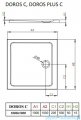 Radaway Idea Kdj kabina 100x100cm prawa szkło przejrzyste + brodzik Doros C + syfon