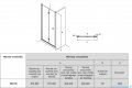 Roca Capital drzwi prysznicowe bifold 90x195cm przejrzyste AM4509012M
