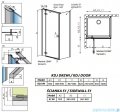 Radaway Fuenta New Kdj kabina 90x90cm lewa szkło przejrzyste 384044-01-01L/384050-01-01