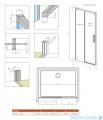 Radaway Idea 8 Dwj drzwi wnękowe 130cm lewe szkło przejrzyste 10330670-01-01L/10350603-01-01