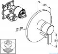Kludi Zenta Podtynkowa bateria wannowo-natryskowa chrom 386500575
