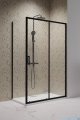 Radaway Premium Pro Black Kdj kabina 150x100cm prawa czarny mat/szkło przejrzyste 1015150-54-01R/1016100-54-01