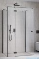 Radaway Essenza Brushed GunMetal Kdj+S kabina 70x80x70cm lewa szczotkowany grafit 1384048-01-01/1385021-92-01L/1384048-01-01