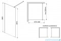 Sanplast Exa Line P/EXA LINE Kabina walk-in 140x200 cm czarny matowy 600-540-1480-59-401