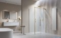 Radaway Idea Kdj Brushed Gold kabina 130x110cm prawa szczotkowane złoto 387043-99-01R/387053-99-01L