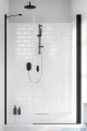 Radaway Nes Black Dws drzwi wnękowe 140cm prawe szkło przejrzyste